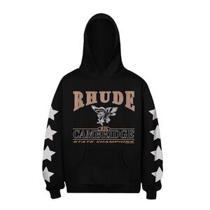 Rhude Black and White Star Sweatshirt